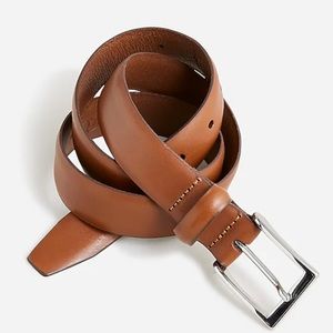 Never worn J. Crew Italian leather dress belt, men’s size 40.